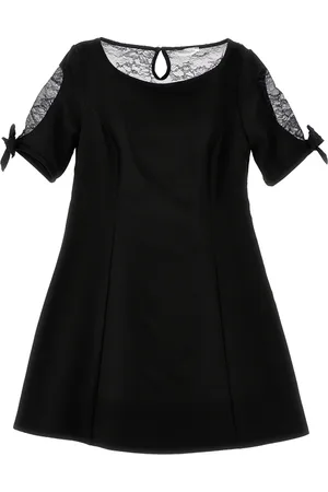MONNALISA Vestido de crepé y encaje