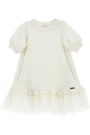 MONNALISA Vestido acolchado con volante de tul