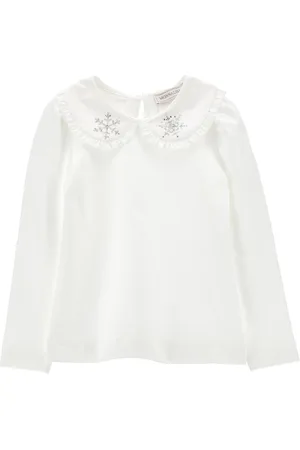 MONNALISA Camisa de punto con pedrería