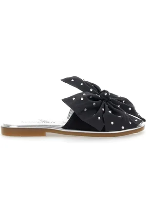 MONNALISA Chanclas de serraje con lazo grande