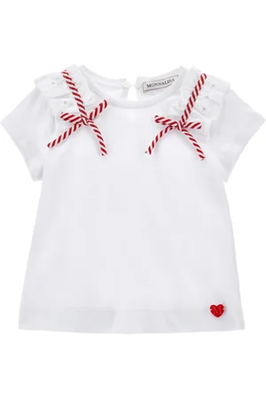 MONNALISA Camiseta de punto Sangallo