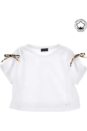 MONNALISA Camiseta corta de algodón orgánico