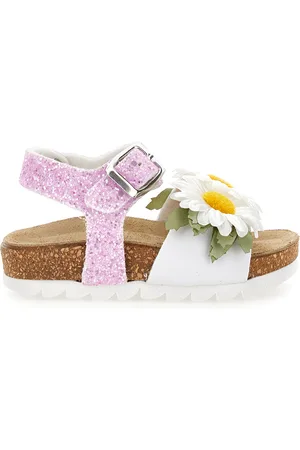 MONNALISA Sandalias con purpurina y margaritas