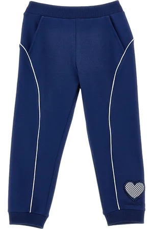 MONNALISA Jogger bicolor con corazón de strass