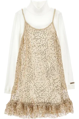 MONNALISA Minivestido con lentejuelas dobles