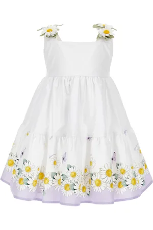 MONNALISA Vestido de tela con margaritas
