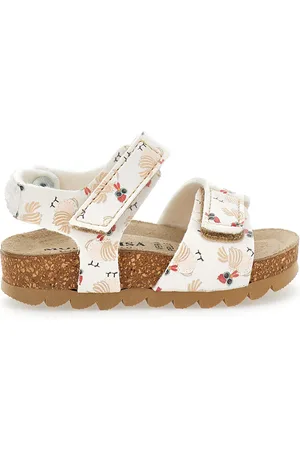 MONNALISA Sandalias con estampado de gallos