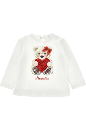 MONNALISA Camiseta con osito de strass