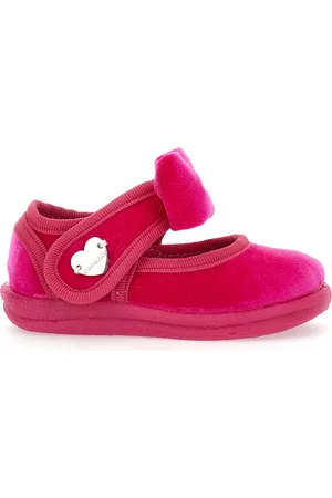MONNALISA Mocasines de terciopelo con lazo