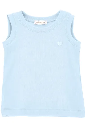 MONNALISA Camiseta sin mangas de viscosa acanalada