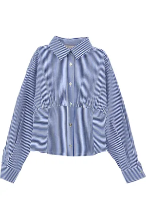 MONNALISA Camisa moderna en tejido de rayas