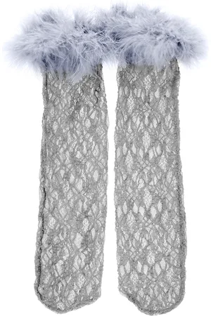 MONNALISA Calcetines de micromalla con plumas