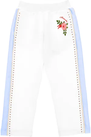 MONNALISA Joggers de felpa con tachuelas