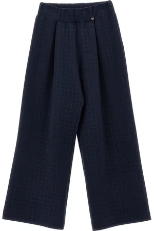 MONNALISA Pantalón de punto Milán a cuadros brillantes