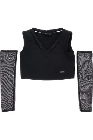 MONNALISA Camiseta de tirantes de punto con manguitos