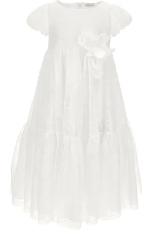 MONNALISA Vestido largo de encaje de chantilly