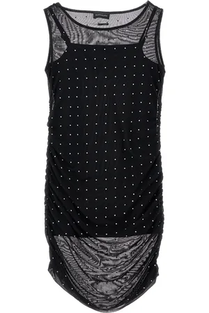 MONNALISA Vestido de tubo con strass