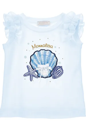 MONNALISA Camiseta con estrellas y strass