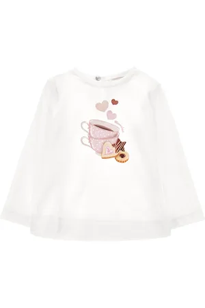 MONNALISA Camiseta de punto con estampado de dulces