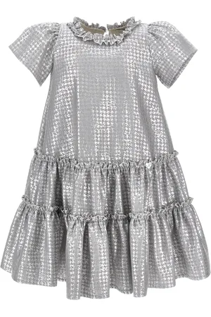MONNALISA Vestido de jacquard pata de gallo
