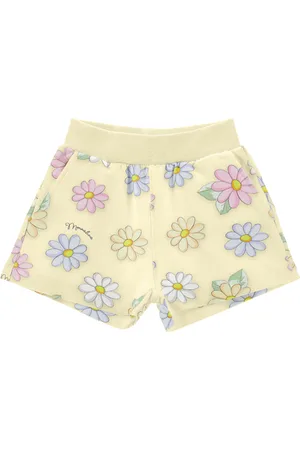 MONNALISA Short sudadera con margaritas
