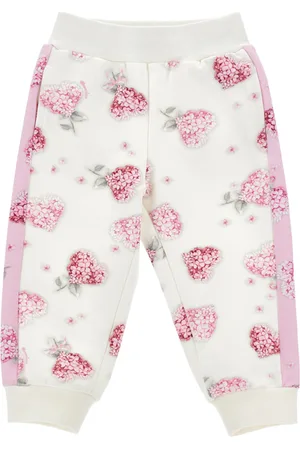 MONNALISA Joggers de felpa floral