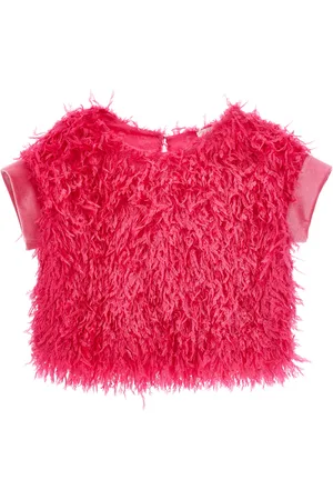 MONNALISA Top efecto plumas