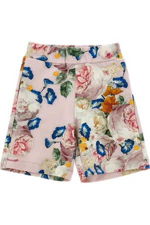 MONNALISA Bermudas de punto con estampado de rosas