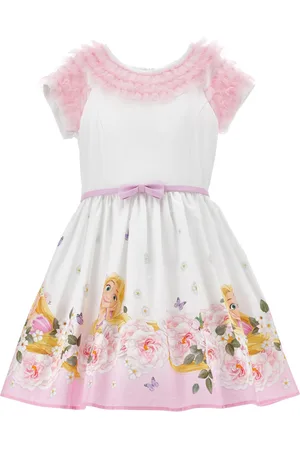 MONNALISA Vestido de popelina y tul de Rapunzel