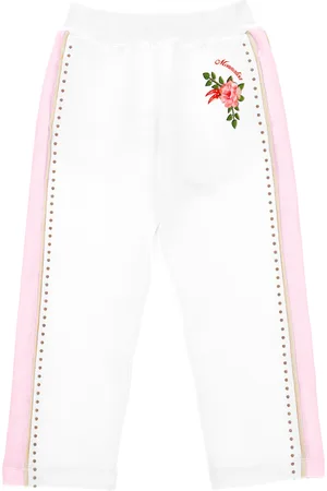 MONNALISA Joggers de felpa con tachuelas