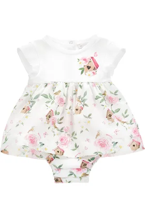 MONNALISA Pelele de algodón con tutú floral