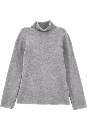 MONNALISA Jersey de cuello alto de viscosa de canalé