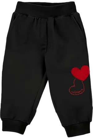 MONNALISA Jogger de felpa con corazón