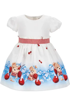 MONNALISA Vestido de popelina con estampado en degradé