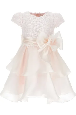MONNALISA Vestido de macramé con margaritas