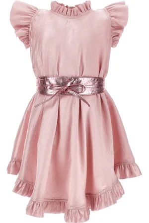 MONNALISA Vestido de viscosa con cinturón revestido