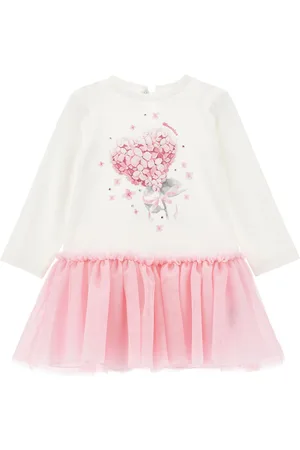 MONNALISA Vestido con volante de tul