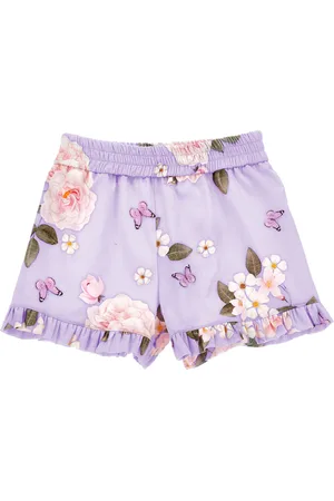 MONNALISA Pantalón corto con estampado de ramos