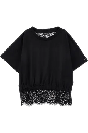 MONNALISA Camiseta corta con encaje
