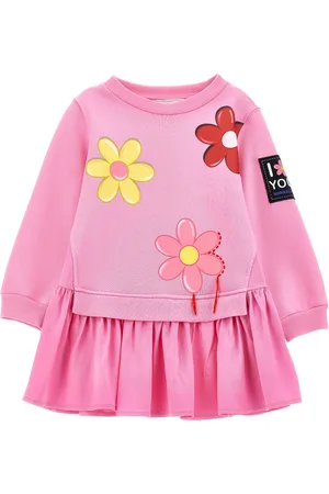 MONNALISA Vestido de felpa con maxiflores
