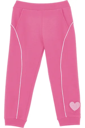 MONNALISA Jogger bicolor con corazón de strass