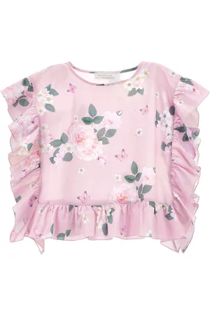MONNALISA Conjunto de playa de muselina floral