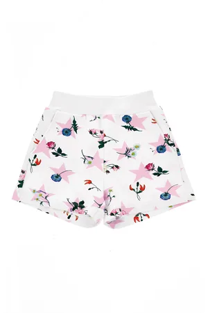 MONNALISA Shorts de felpa con estampado de estrellas