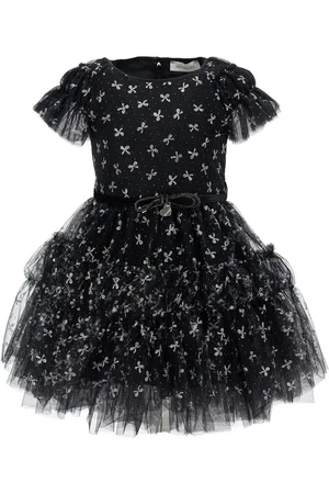 MONNALISA Vestido de tul con purpurina