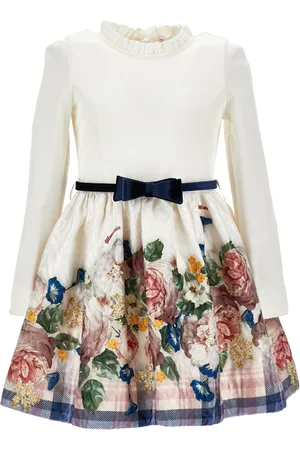 MONNALISA Vestido brocado de rosas barrocas