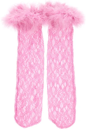 MONNALISA Calcetines de micromalla con plumas