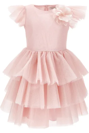 MONNALISA Vestido de tul con purpurina