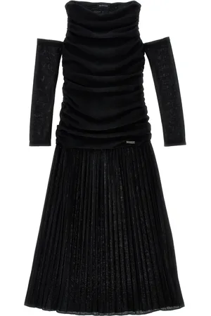 MONNALISA Vestido plisado de lúrex