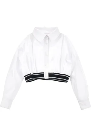 MONNALISA Camisa de algodón efecto bomber