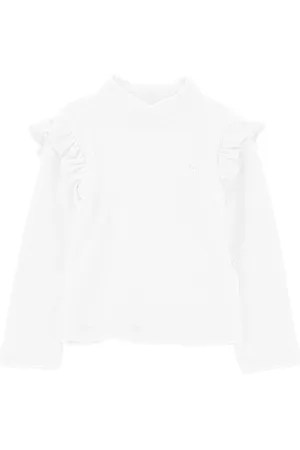 MONNALISA Jersey de cuello alto de viscosa con strass